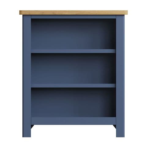 Cranleigh Blue Low Wide Bookcase