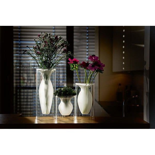 Esmeralda Vases Made From Clear and Frosted Glass | Stylish vases made from mouthblown glass.