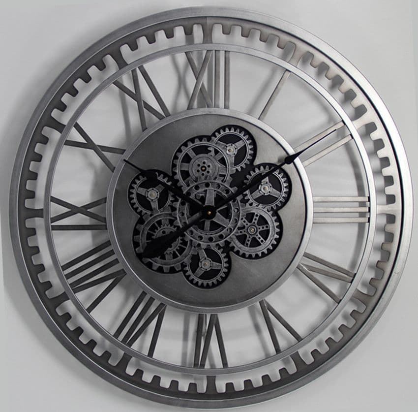Industrial Skeleton Wall Clock