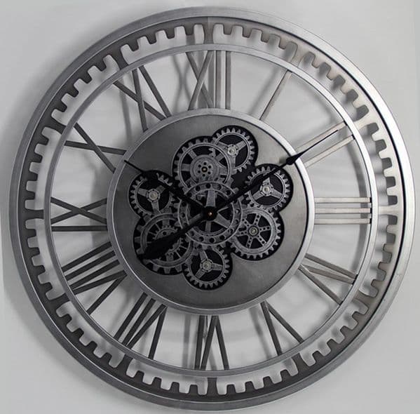 Oversized Skeleton Wall Clock | Extra large skeleton wall clock with Roman numerals.