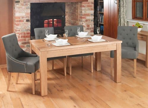 Mobel Oak Extendable Dining Table