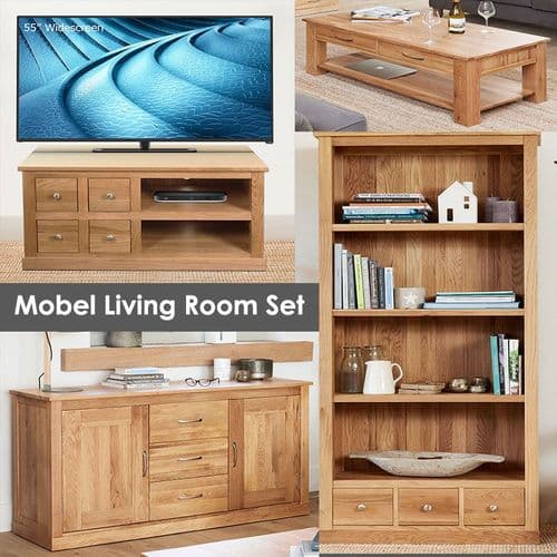 Mobel Oak Living Room Set