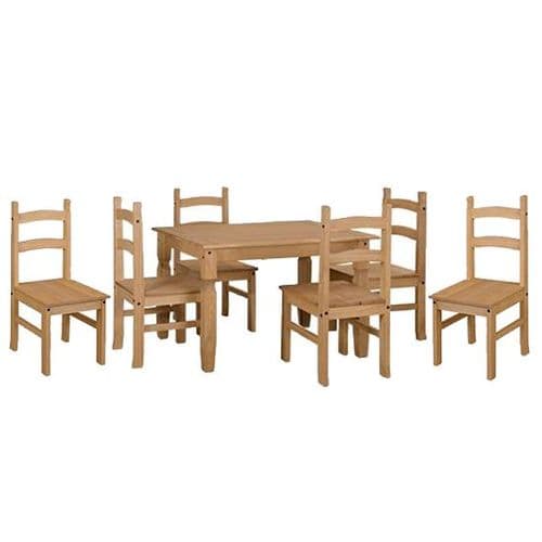 Premium Corona Pine Dining Table and Chair Sets