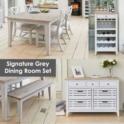 Signature Grey Dining Room Set