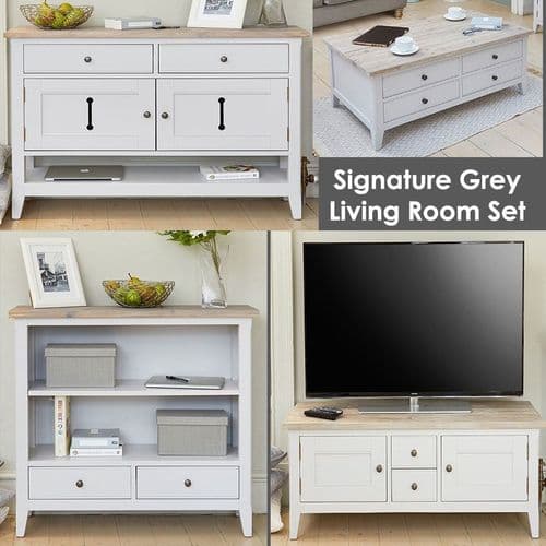 Signature Grey Living Room Set