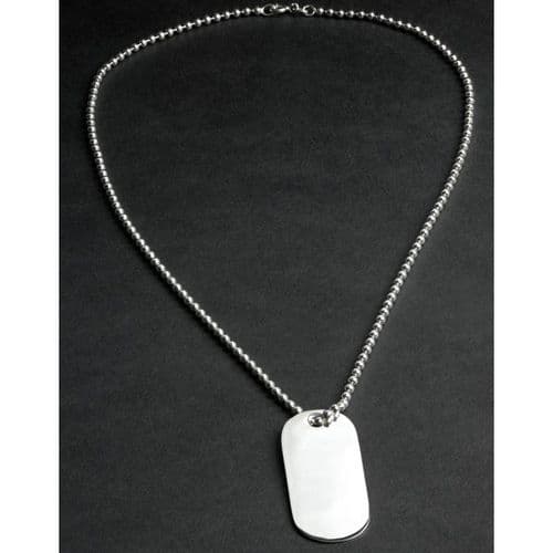 Sterling Silver ID Necklace