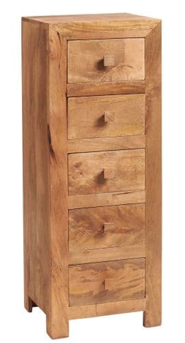 Tokyo Light Tall Narrow Chest of Drawers
