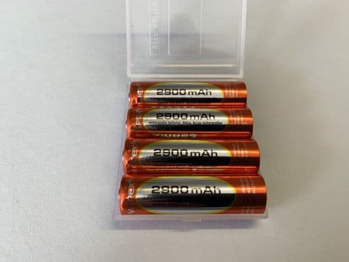 Vapex 4 AA NiMH 1.2v 2900mAh batteries