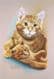 Red Tabby Cat & Kitten Print