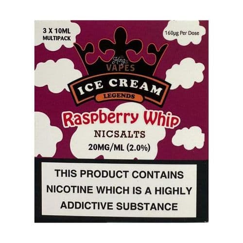 King Of Vapes - Ice Cream Raspberry Whip 10ml