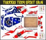 American Eagle & US Flag themed vinyl SKIN Kit & Stickers To Fit Traxxas TRX4 Sport R/C Rock Crawler