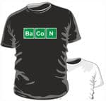 BACON Periodic Table Funny Novelty Design for nerd Geek Style mens or ladyfit t-shirt