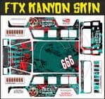Circus Of Destruction Clown themed vinyl SKIN Kit & Stickers To Fit R/C FTX Kanyon Rock Crawler