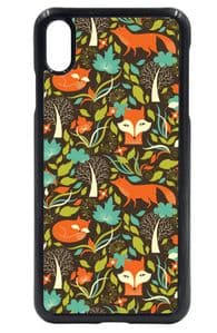 Cute Fox Foxes Hipster Repeat Pattern Design Hard Case Cover Fits Apple iPhone