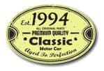 Distressed Aged Established 1994 Aged To Perfection Oval Design For Classic Car External Vinyl Car Sticker 120x80mm