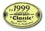 Distressed Aged Established 1999 Aged To Perfection Oval Design For Classic Car External Vinyl Car Sticker 120x80mm
