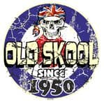 Distressed Aged OLD SKOOL SINCE 1950 Mod Target Dated Design Vinyl Car sticker decal  80x80mm