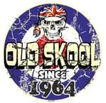Distressed Aged OLD SKOOL SINCE 1964 Mod Target Dated Design Vinyl Car sticker decal  80x80mm