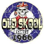 Distressed Aged OLD SKOOL SINCE 1966 Mod Target Dated Design Vinyl Car sticker decal  80x80mm