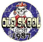 Distressed Aged OLD SKOOL SINCE 1987 Mod Target Dated Design Vinyl Car sticker decal  80x80mm