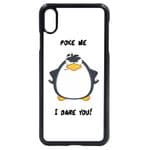 Funny Poke Me I Dare You Slogan Penguin Cartoon Design Mobile Phone Case To Fit iPhone