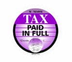 Funny PURPLE Retro TAX DISC Replacement Design For Any Car External Vinyl Car Sticker 75x75mm