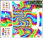Good Vibes Hippy Tie-dye themed vinyl SKIN Kit & Stickers To Fit Tamiya Lunchbox R/C Monster Truck