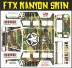 Green Army Camo Camouflage themed vinyl SKIN Kit & Stickers To Fit R/C FTX Kanyon Rock Crawler
