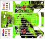 GREEN The Gambler Lucky 13 themed vinyl SKIN Kit & Stickers to fit Tamiya Lunchbox R/C Monster Truck
