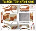 Grey Rusted Speed Shop Themed Vinyl SKIN Kit & Stickers Fits R/C Traxxas TRX4 Sport Rock Crawler