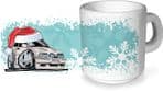 Koolart Christmas Santa Hat Design For MK4 Escort RS Turbo - Ceramic Tea Or Coffee Mug