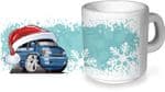 Koolart Christmas Santa Hat Design & T4 Transporter Image - Ceramic Tea Or Coffee Mug