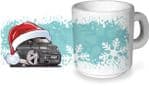 Koolart Christmas Santa Hat Design & T5 Transporter Image - Ceramic Tea Or Coffee Mug