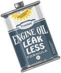 Leak Less Engine Oil RETRO OIL CAN Funny Design For Rat Look VW Vinyl Car sticker decal 110x70mm