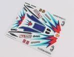 Light Blue Baja themed vinyl stickers to fit R/C Tamiya Dark Impact