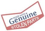 MADE WITH GENUINE STOLEN PARTS Funny Parody Design For Rat Look VW Vinyl Car sticker decal 147x83mm