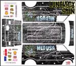 Medusa the Gorgon themed vinyl SKIN Kit & Stickers To Fit Tamiya Lunchbox R/C Monster Truck