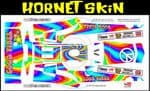 Multi-Coloured Good Vibes Hippy Tie-dye themed vinyl SKIN Kit To Fit R/C Tamiya Hornet