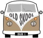 OLD SKOOL Slogan For Retro SPLIT SCREEN VW Camper Van Bus Design External Vinyl Car Sticker 90x80mm