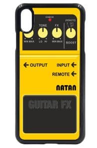 Personalised Custom Yellow Guitar Effects Fx Pedal Motif (Any Name) Mobile Phone Case To Fit iPhone