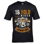 Premium 18 Year Old Biker Legendary Rider Cafe Racer Style Motif For 18th Birthday gift T-shirt Top