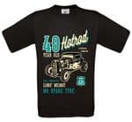 Premium 40 Year Old Hotrod Classic Custom Car Design For 40th Birthday Anniversary gift t-shirt