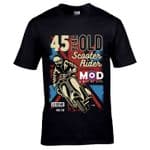 Premium 45 Year Old Scooter Rider MOD Slogan Retro Scooterist Motif 45th Birthday Gift T-shirt Top