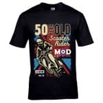 Premium 50 Year Old Scooter Rider MOD Slogan Retro Scooterist Motif 50th Birthday Gift T-shirt Top
