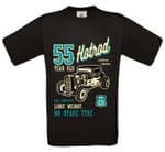 Premium 55 Year Old Hotrod Classic Custom Car Design For 55th Birthday Anniversary gift t-shirt