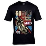 Premium 60 Year Old Scooter Rider MOD Slogan Retro Scooterist Motif 60th Birthday Gift T-shirt Top