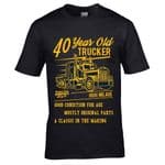Premium Funny 40 Year Old Trucker Classic Truck Motif For 40th Birthday Anniversary gift t-shirt