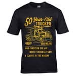 Premium Funny 50 Year Old Trucker Classic Truck Motif For 50th Birthday Anniversary gift t-shirt
