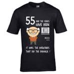 Premium Funny 55 Year Old And the years have been kind It was the weekends Motif Birthday T-shirt
