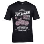 Premium Funny 55 Year Old Biker Classic motorbike Motif For 55th Birthday Anniversary gift t-shirt